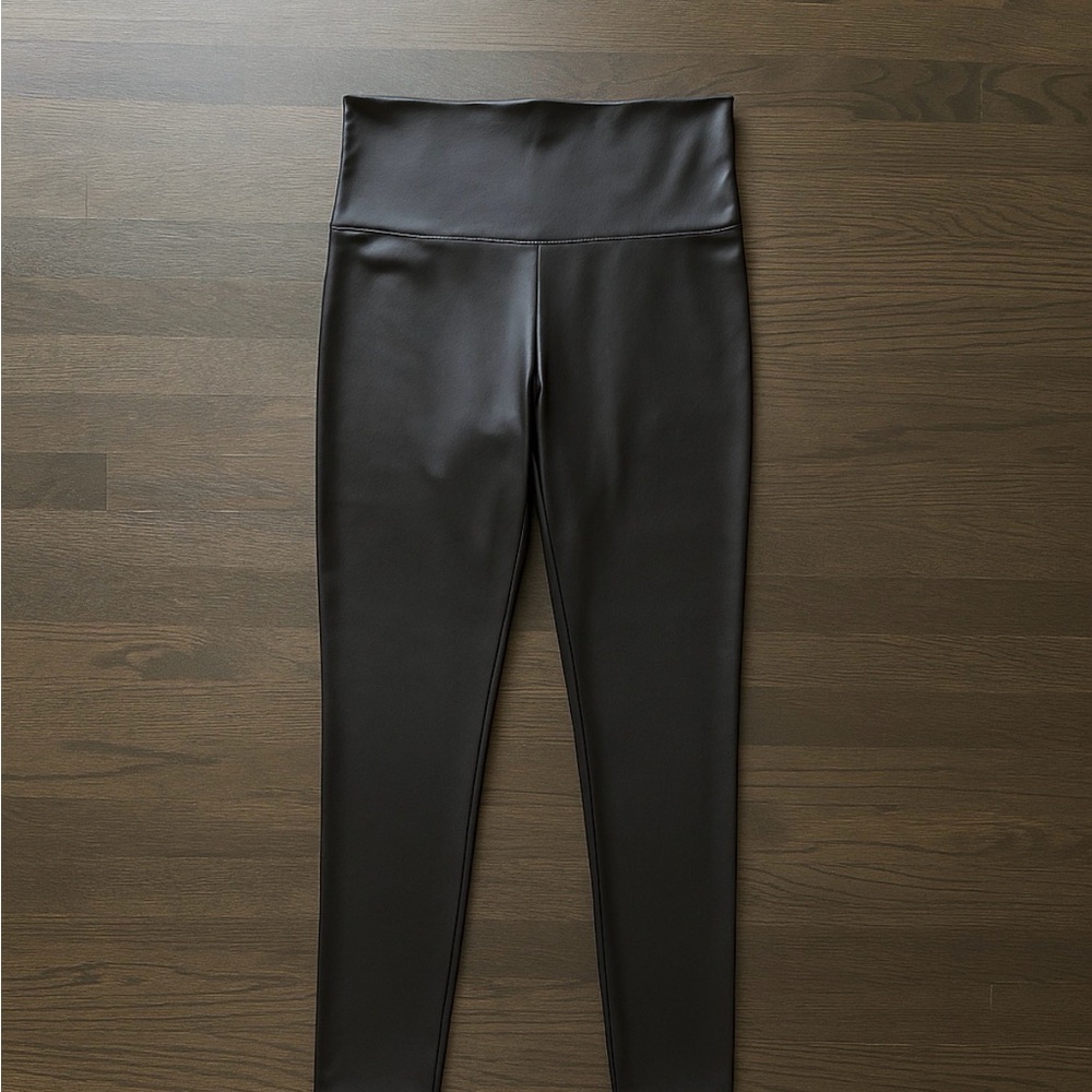 SPANX Faux Leather Leggings - Size M